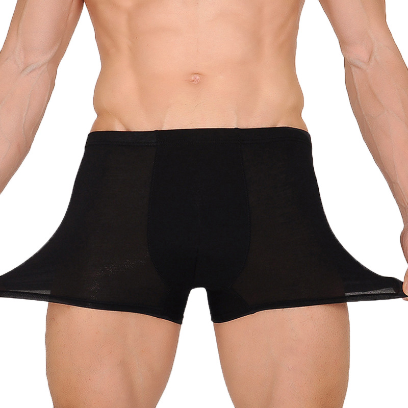 Women Accessories Store - Men Breathable Boxer Bamboo Underwear Bulge