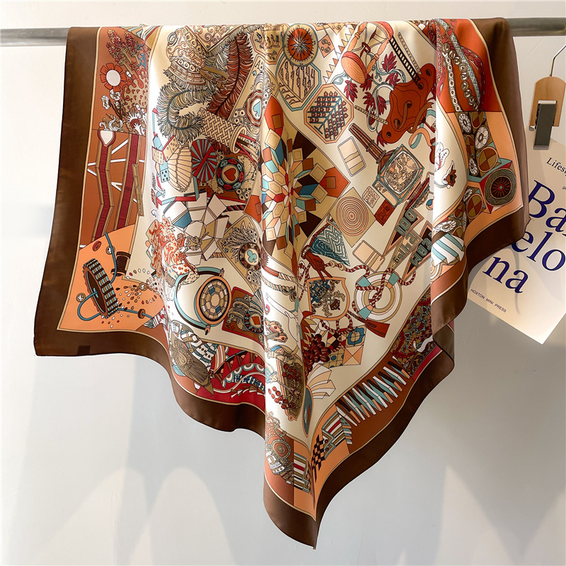 Silk Scarf Square - 2026 New Square Twill Silk Scarf