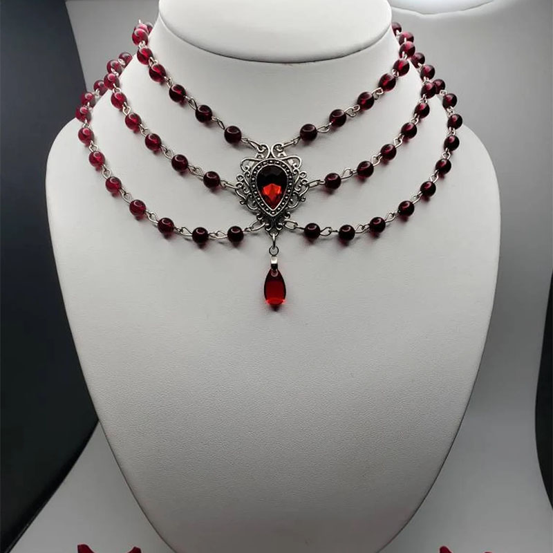 Women'S Victorian Accessories - Victorian necklace beaded 2023 woman Romantic