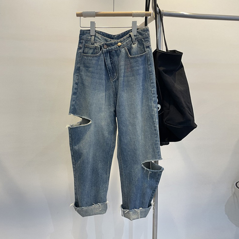 Women'S Jeans Accessories - Summer Women Ripped Jeans High Waisted