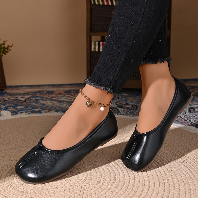 Women'S Jeans Accessories - Women Cozy Leather Flats Split Hoof