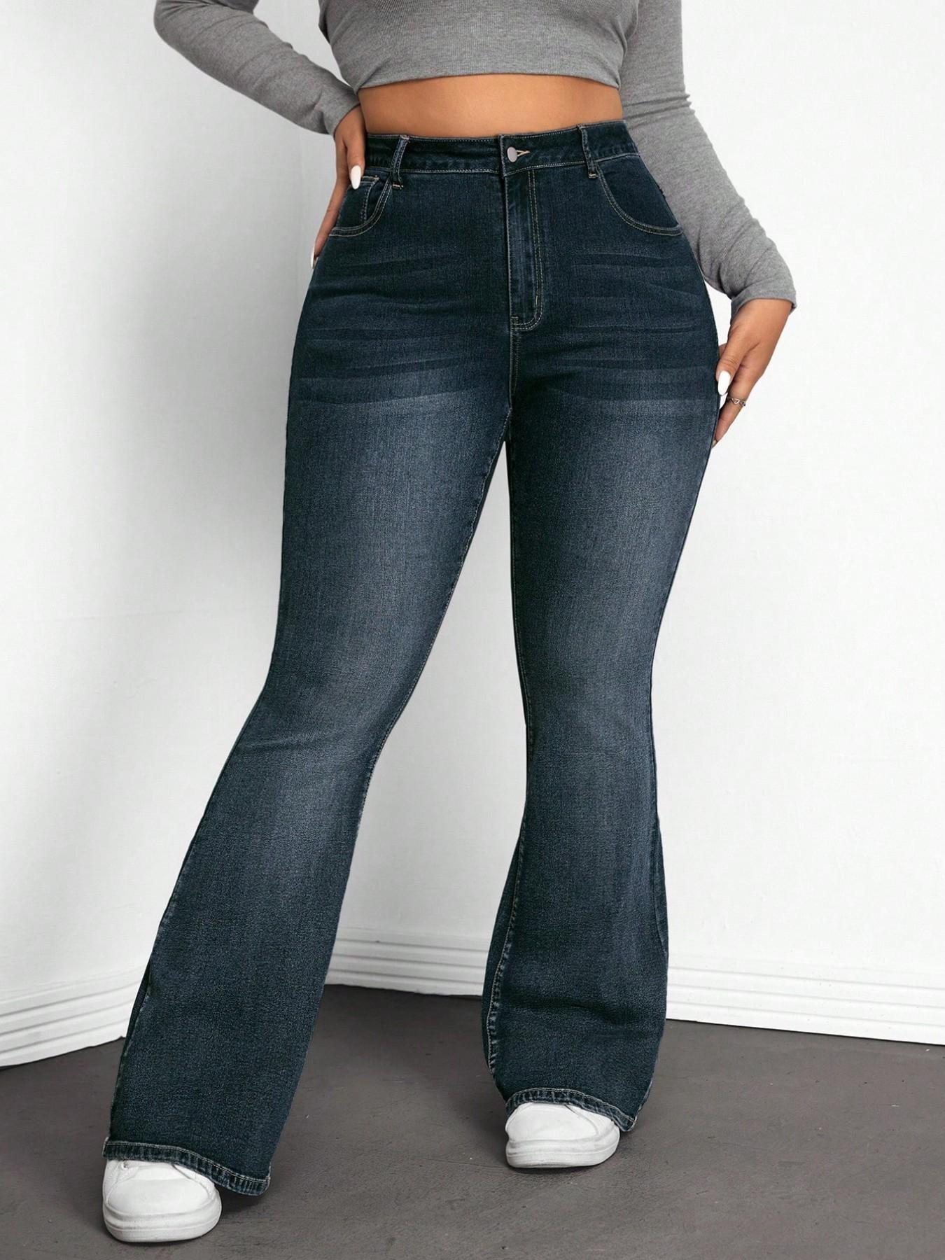 Women'S Jeans Accessories - Plus Size High Waist Flare Jeans,