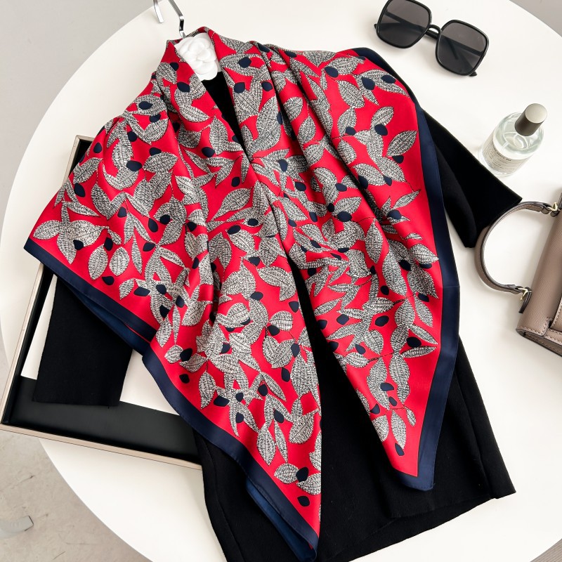 90cm Square Scarf High Quality - Silk Scarf Square recension och pris