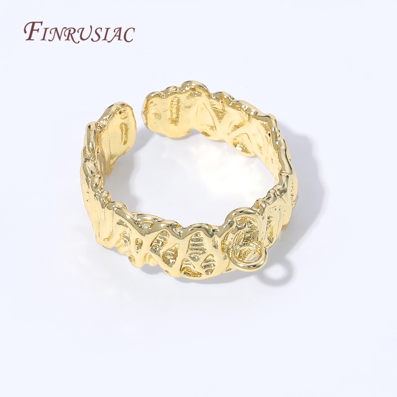 18K Gold Plated Open Adjustabl - Ring Set Adjustable recension och pris