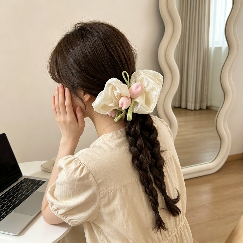 Korean Tulip Elastic Scrunchie - Women Accessories Photos recension och pris