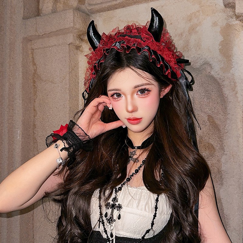 Japanese Gothic Lace Bow Headb - Women Accessories Photos recension och pris