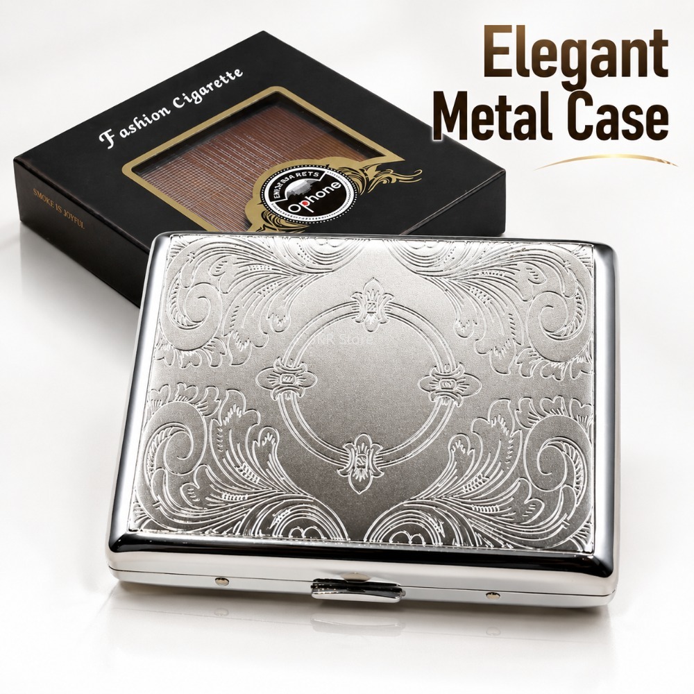 Stainless Steel Cigarette Box  - Women'S Accessories recension och pris