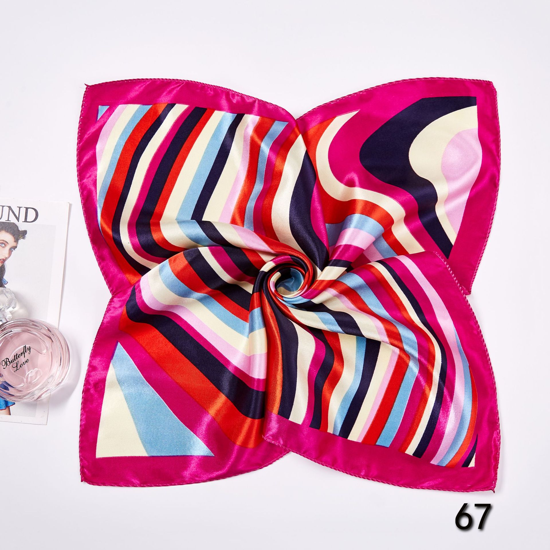 50*50cm Square Silk Scarves Sc - Silk Scarf Square recension och pris