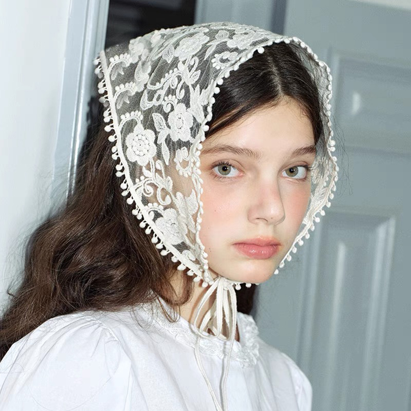 White Woven Floral Lace Hair S - Women Accessories Photos recension och pris