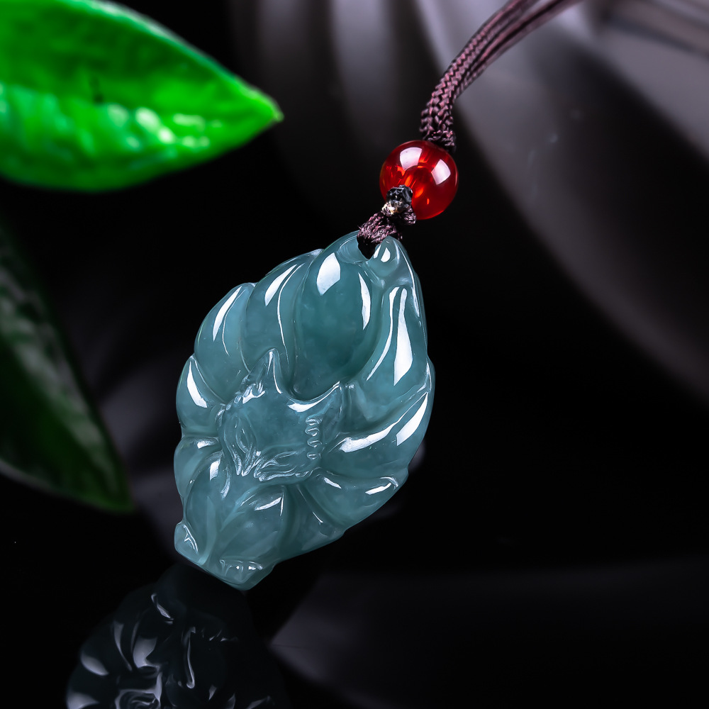 Natural Burmese Jadeite Fox Pe - Women'S Accessories recension och pris