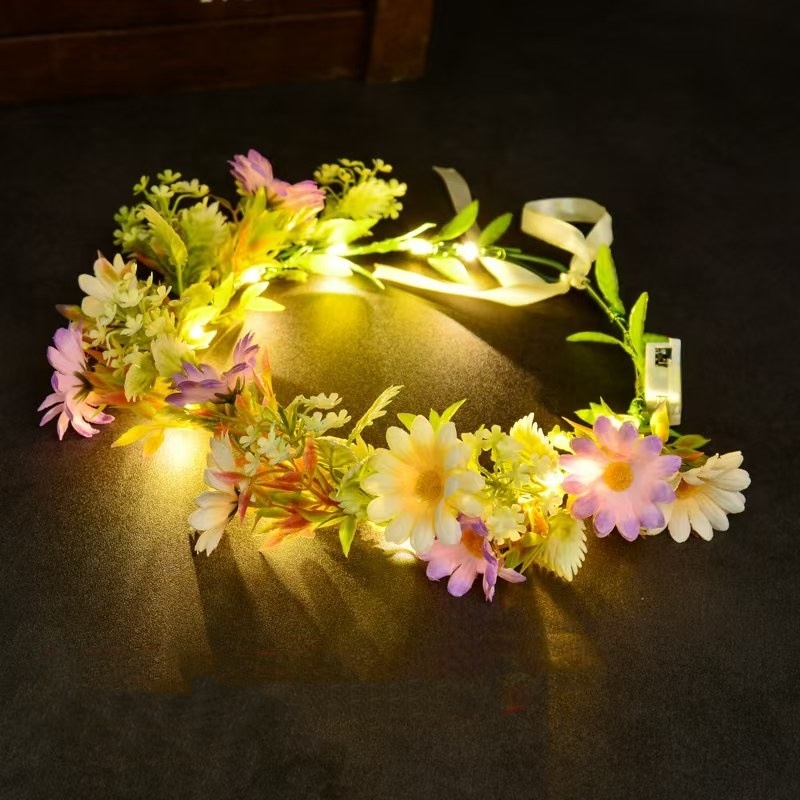 LED Light Up Flower Crown Head - Women Accessories Photos recension och pris