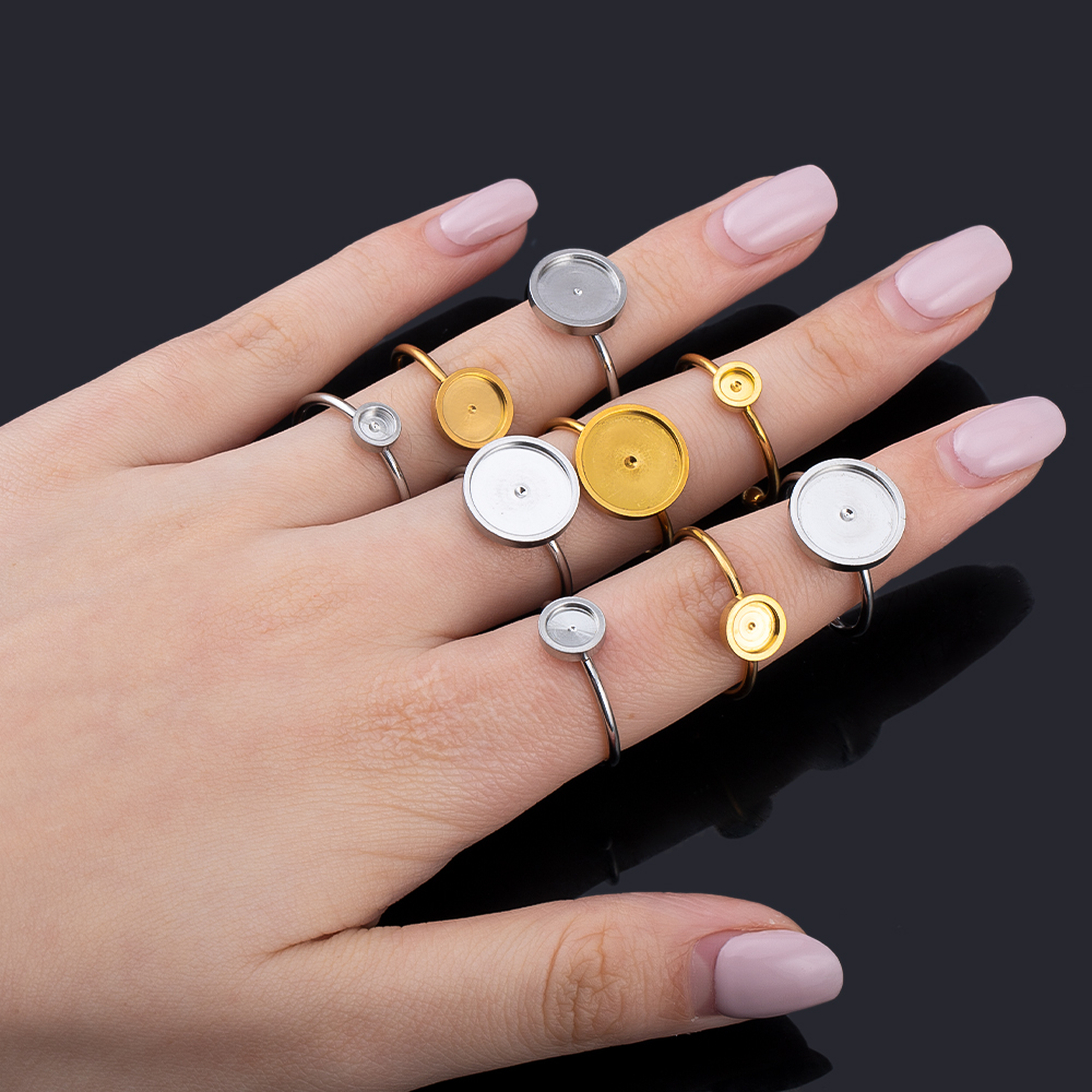 10pcs Adjustable Open Finger R - Ring Set Adjustable recension och pris