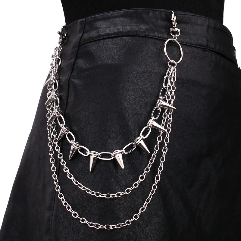 Hip Hop Punk Rock Metal Pants  - Women'S Jeans Accessories recension och pris