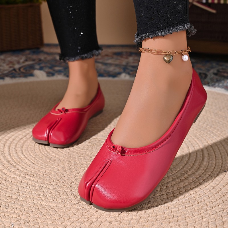 Women Cozy Leather Flats Split - Women'S Jeans Accessories recension och pris