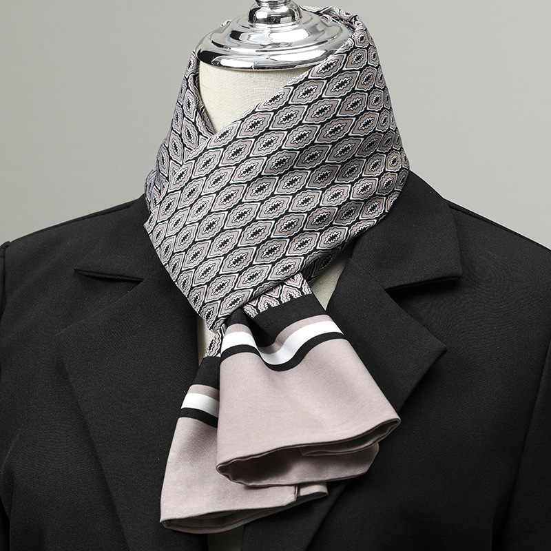 Men's Scarf Imitation Silk Nec - Silk Scarf Square recension och pris