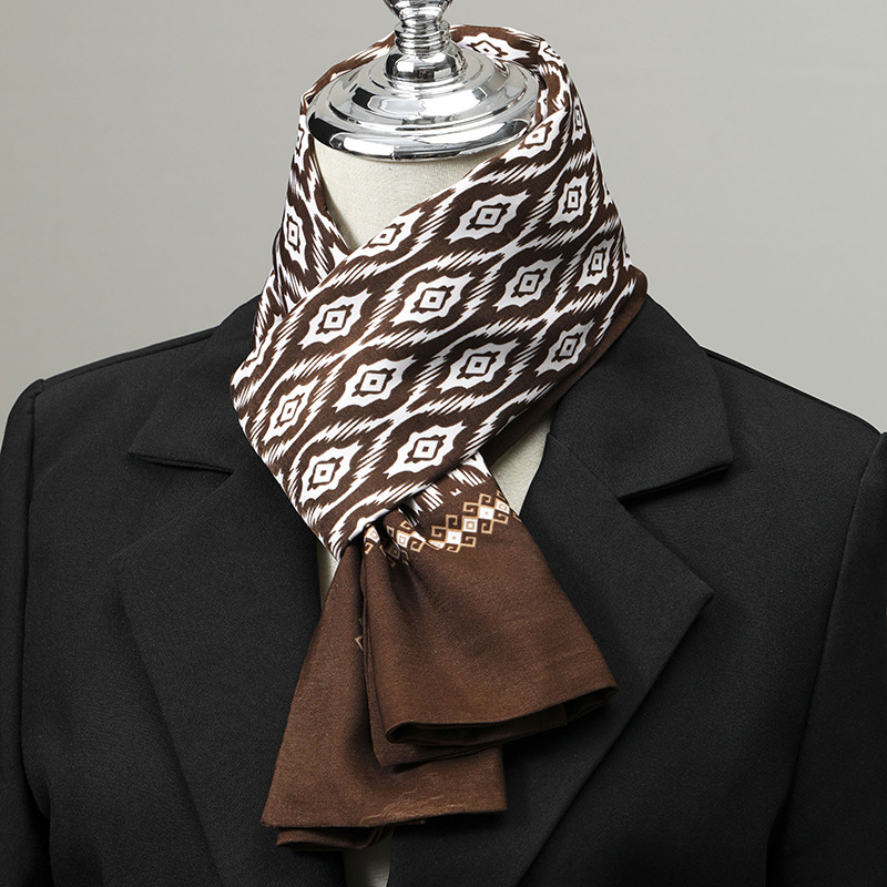 Men's Scarf Imitation Silk Nec - Silk Scarf Square recension och pris