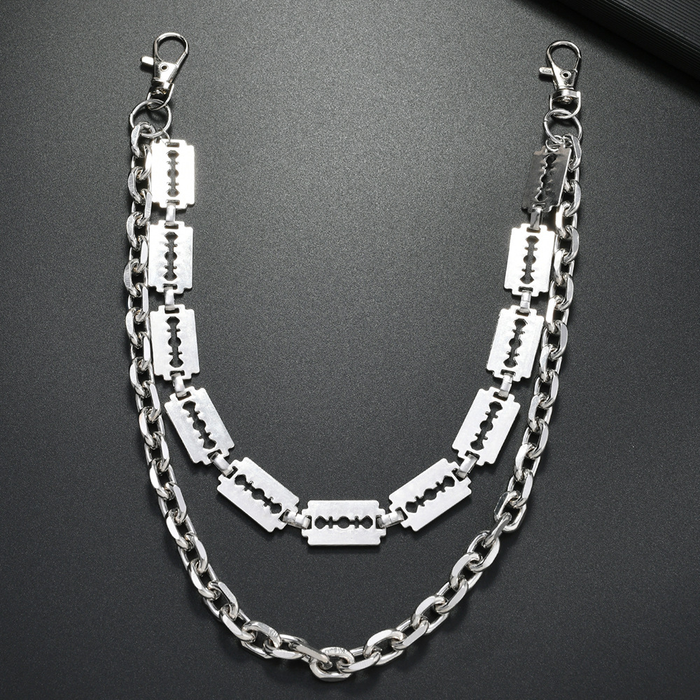 Punk Metal Chain Keychains for - Women'S Jeans Accessories recension och pris