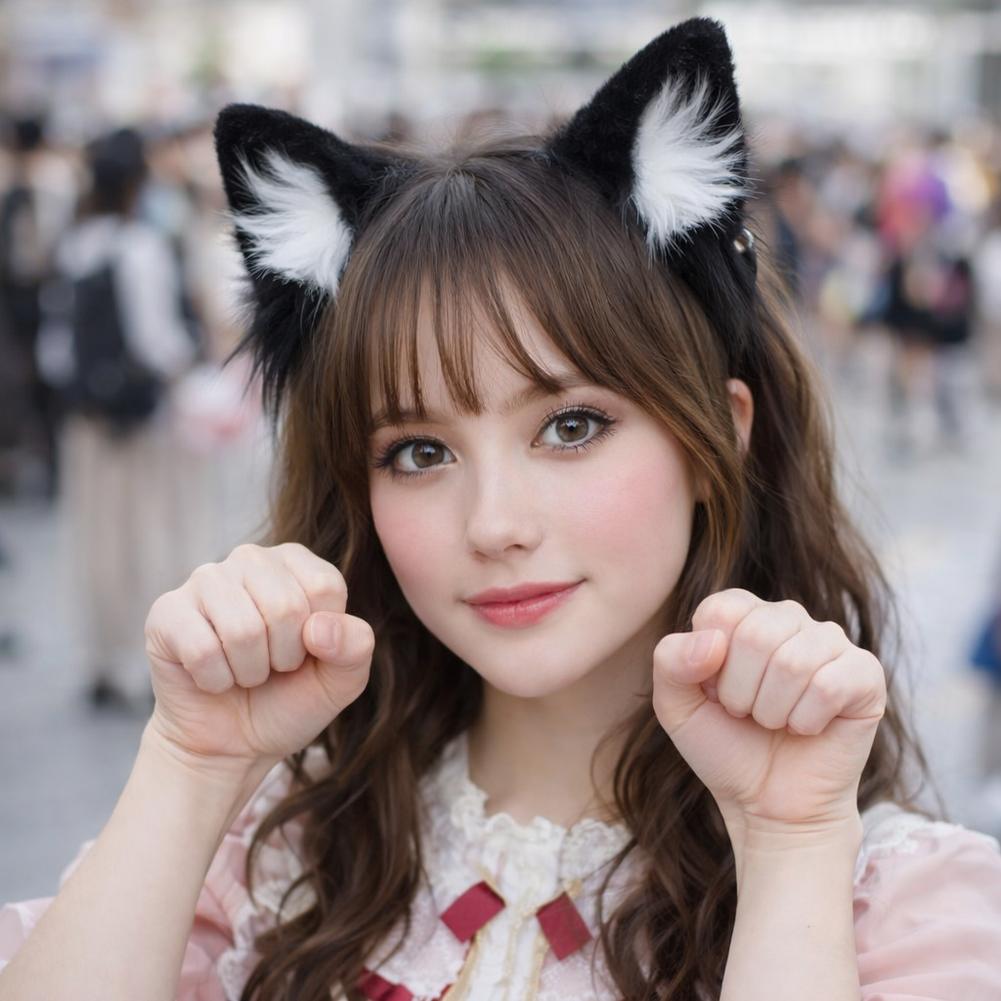 Plush Cat Ear Cosplay Headband - Women Accessories Photos recension och pris