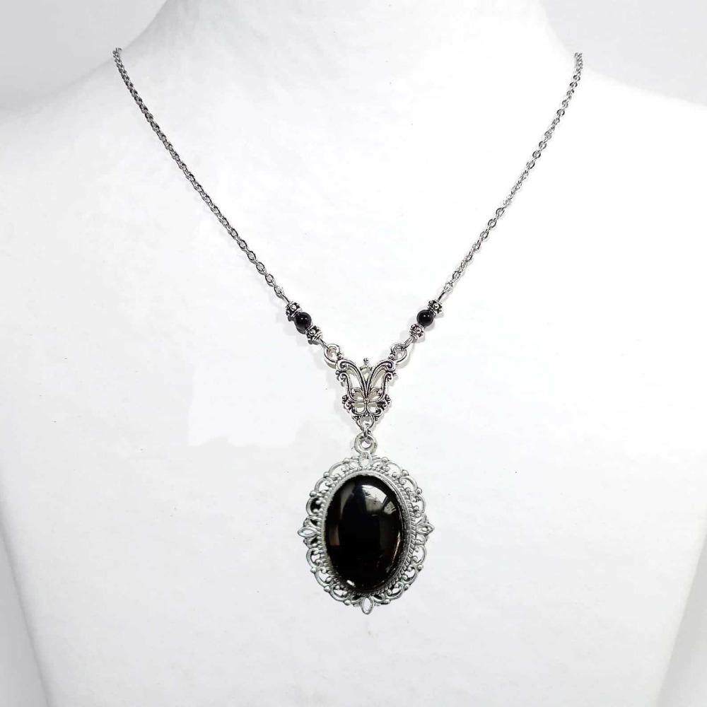 Victorian Gothic Silver Color  - Women'S Victorian Accessories recension och pris