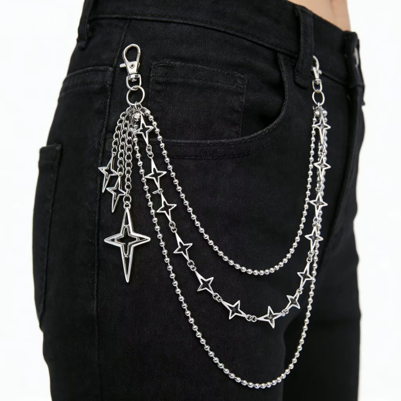 Women Punk Hip Hop Multilayer  - Women'S Jeans Accessories recension och pris