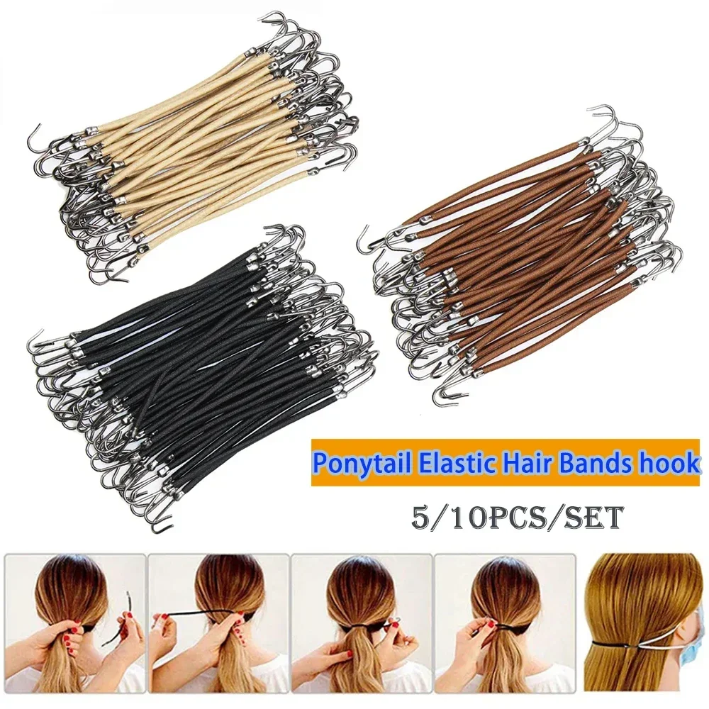 5/10PCS Ponytail Rubber Elasti - Women Accessories Combo recension och pris