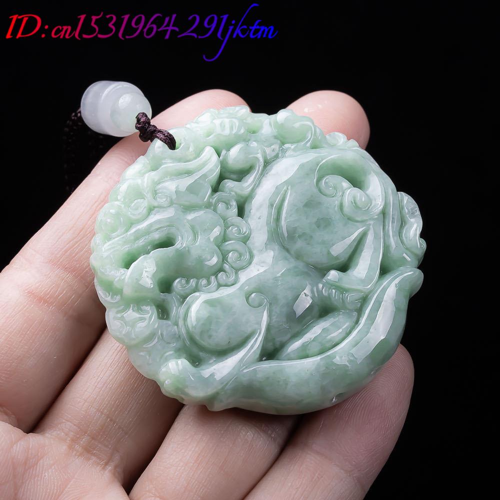 Natural Myanmar Jadeite Pixiu  - Women'S Accessories recension och pris